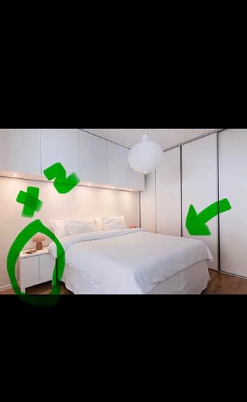 IKEA säng med madrass vit + 2sidobord