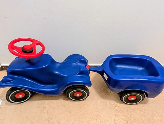 Big Bobby car Classic med släp Blå