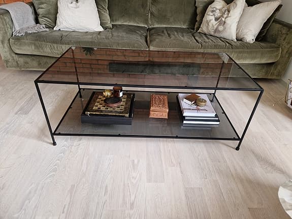 Soffbord i glas