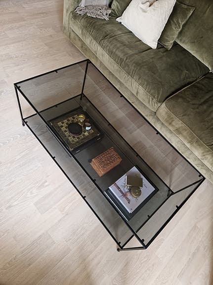 Soffbord i glas