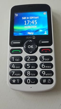 Doro 5861 4G mobiltelefon med trygghetsknapp