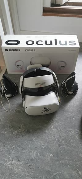 Oculus Quest 2 VR-headset med tillbehör