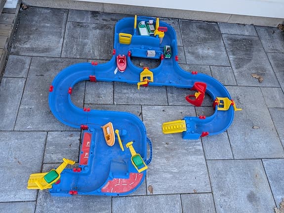 Aquaplay vattenbana lekset blå
