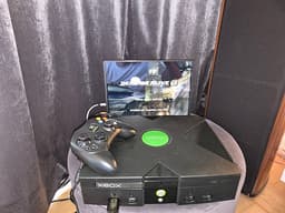 XBOX OG konsol inkl rca till hdmi adapter (bytta kondensatorer rengjord laser)