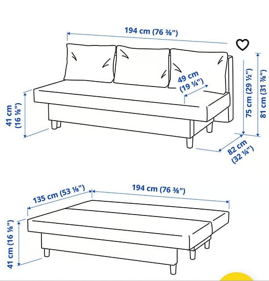 3 sits bäddsoffa