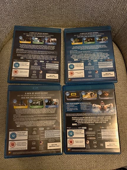 X-MEN blu-ray filmer samling collection