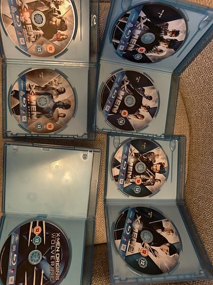 X-MEN blu-ray filmer samling collection