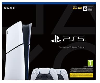 PlayStation 5 Slim Digital Edition (2 DualSenses- paket) 1TB