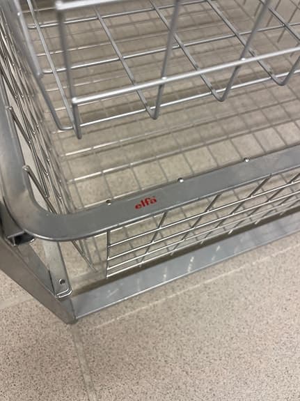 Backstativ med trådbackar