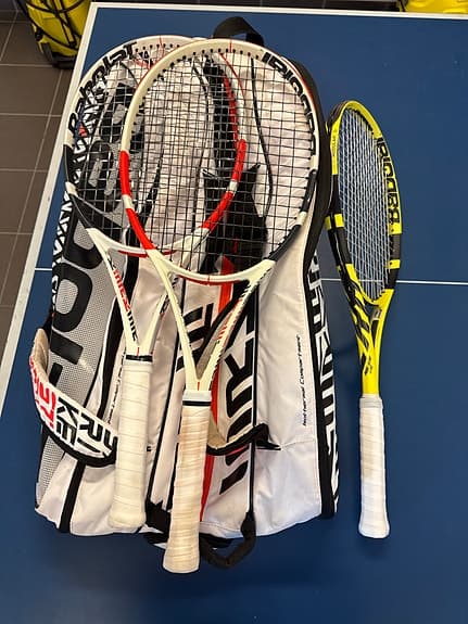 Babolat tennispaket – 3 racketar + Babolat-väska