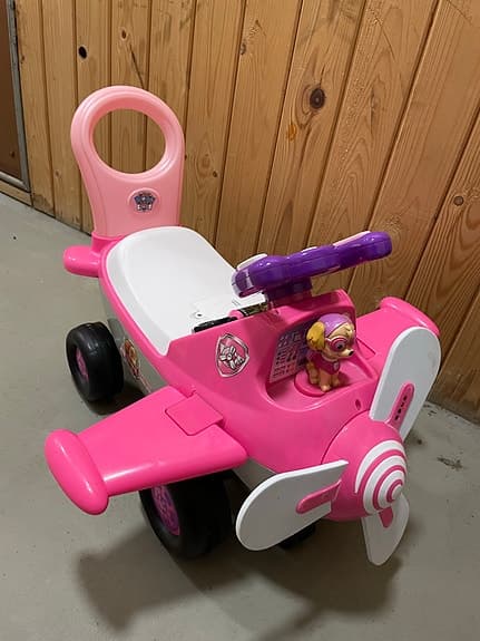 Paw Patrol Skye gåbil flygplan rosa