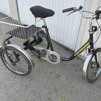 Stabil och välvårdad Monark vuxentrehjuling (3-växlad)