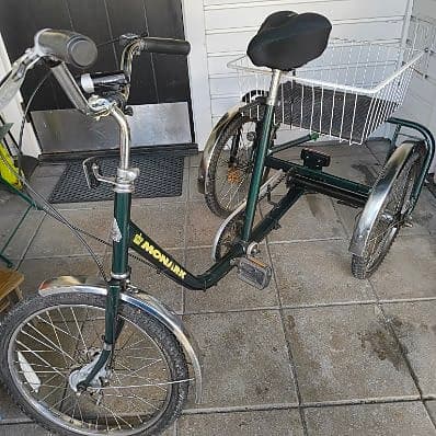 Stabil och välvårdad Monark vuxentrehjuling (3-växlad)