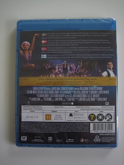 The Greatest Showman Blu-ray