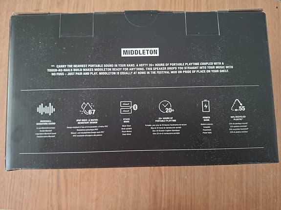 Marshall Middleton bluetooth-högtalare (Oöppnad)