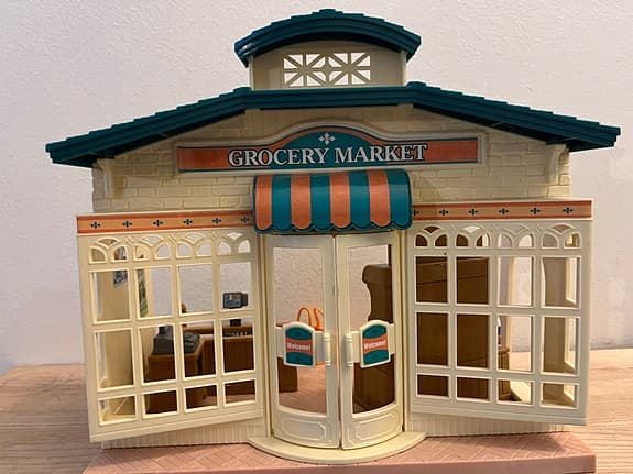 Sylvanian Families leksaksbil och mataffär / Grocery Market