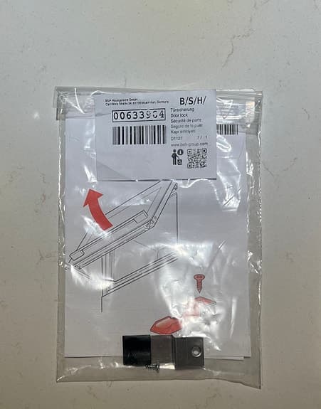 Bosch/Siemens luckspärr ugn – ny originaldel
