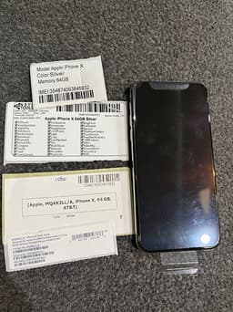 Apple iPhone X mobil 64 GB silver