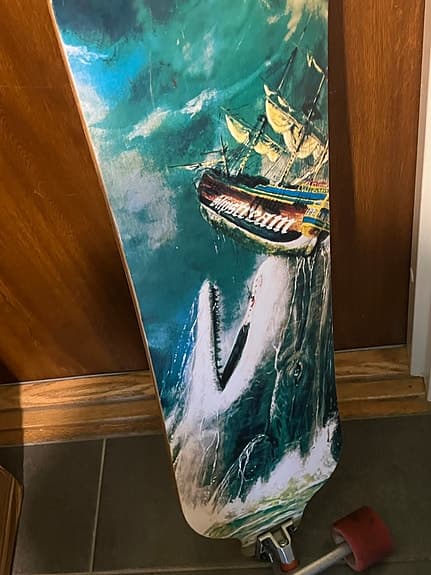Säljer en 40” drop-through longboard i bra skick.