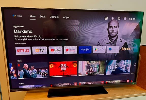 Toshiba 43" 4K QLED Android Smart-TV, inbyggd Chromecast