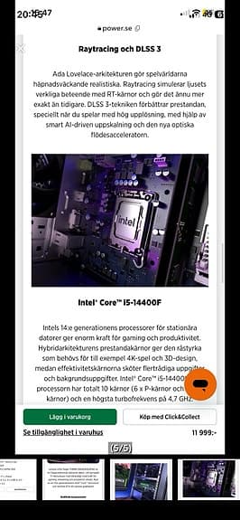 Lenovo LOQ Tower stationär gamingdator Intel i5-14400F RTX 3050