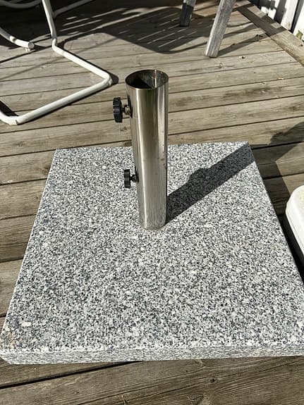Parasollfot granit blank 45kg