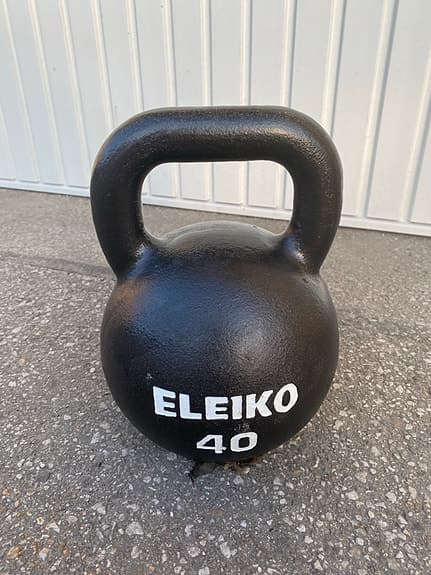 Eleiko kettlebell 40 kg svart