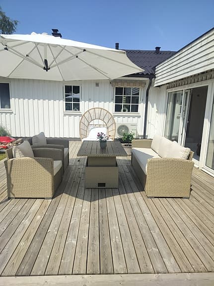 Loungeset STAVERN 5-sits Beige färg
