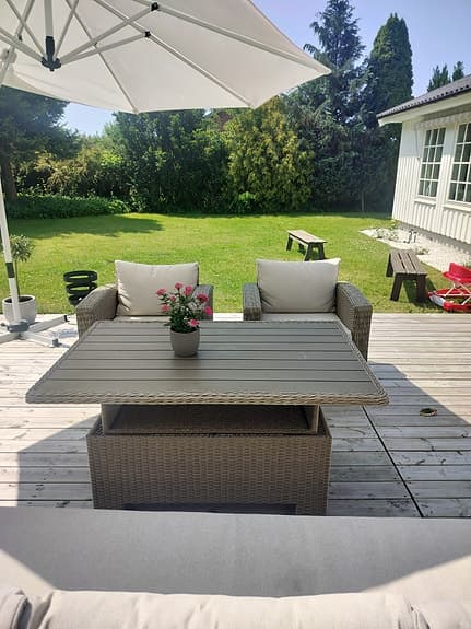 Loungeset STAVERN 5-sits Beige färg