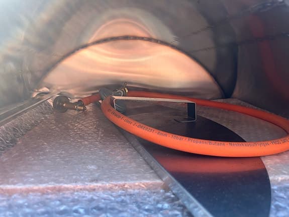 Surriento gasol pizzaugn i rostfritt stål oanvänd med tillbehör