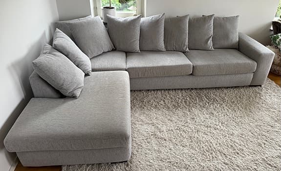 Mio soffa 3-sits med schäslong divan