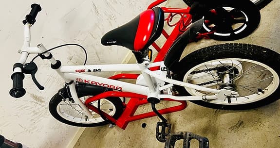 Kayoba barncykel 16 BMX med avtagbart stödhjul