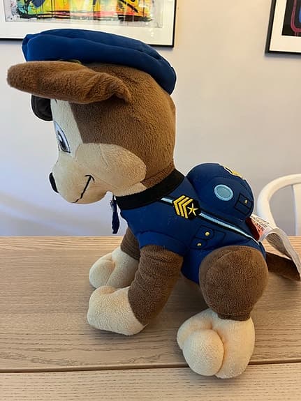 Paw Patrol gosedjur, 4st Chase och Marshall i olika storlekar