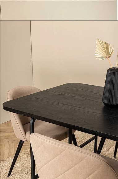 Venture Home Matgrupp Uno med 6 st matstolar Velvet Stitches