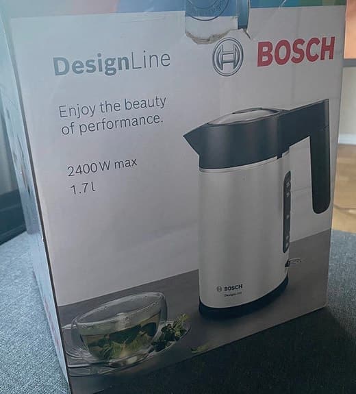 Bosch DesignLine vattenkokare 1,7L 2400W vit