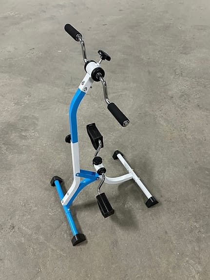 Träningscykel för armar och ben blå/vit