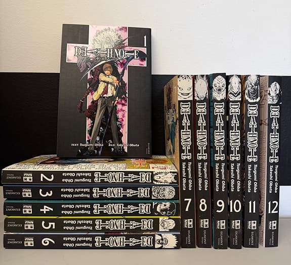 Death Note Komplett Serie 1–12 Svenska Första Utgåvan 2008