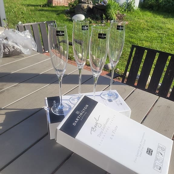 Champagneglas, 4 st