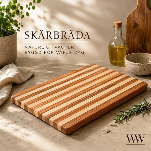 Handgjord skärbräda
