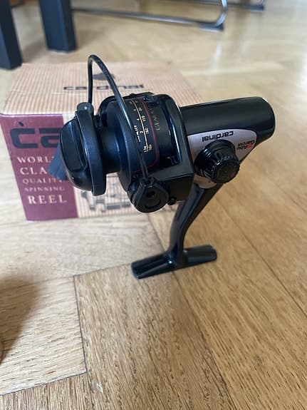 Abu Garcia Cardinal 80F — komplett med originalbox + 2 extra spolar
