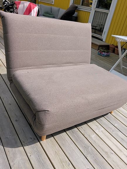 Fåtölj bädd