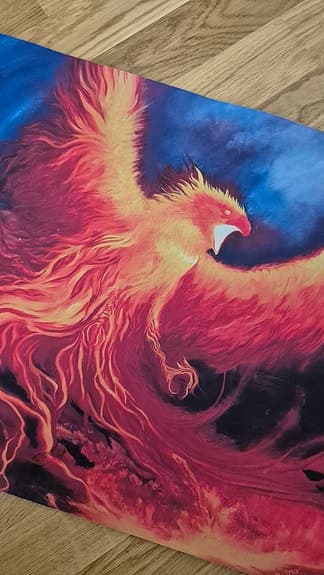 Stor gamingmusmatta – Fenix (40x59 cm)