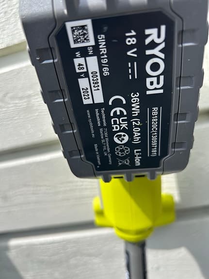Ryobi 18V grästrimmer med batteri