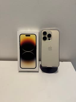 iPhone 14 Pro 128 GB Gold - Nyskick - Aldrig reparerad/öppnad