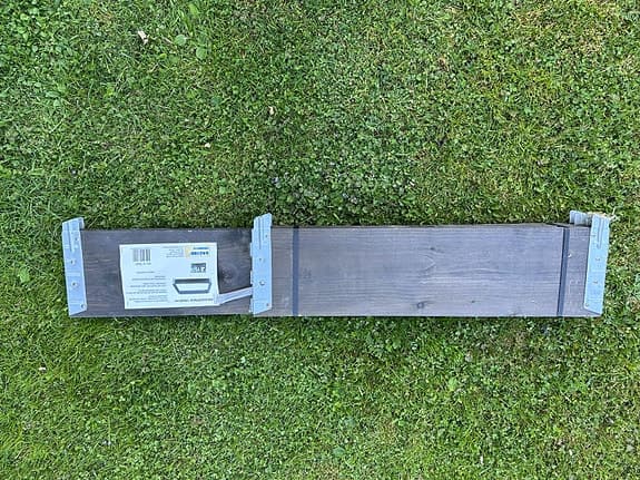 Odlingslåda / pallkrage 120 × 80 cm – Svartbetsat trä