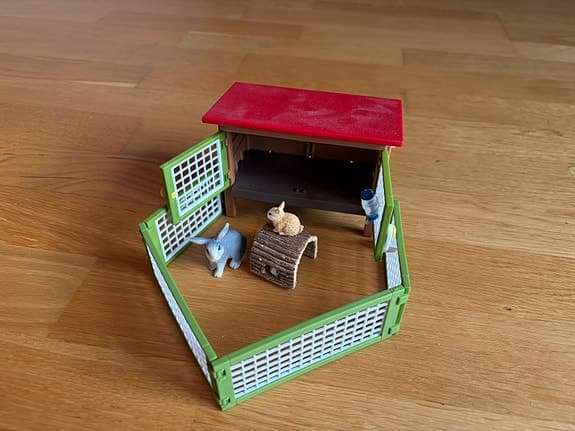 Många olika Schleichleksaker