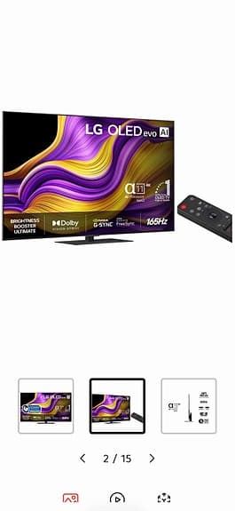 LG 65'' / 4K / OLED Evo / 165 Hz / webOS/ Ny / bäst i världen