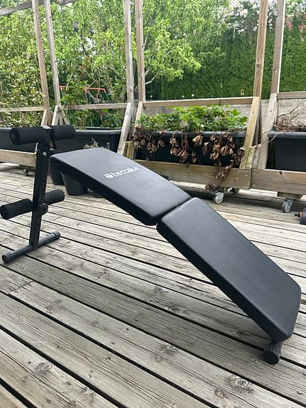 Tectake situps-bänk magtränare svart