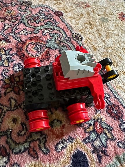 LEGO DUPLO stor låda blandade klossar, fordon och djur