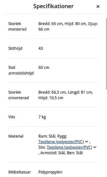 Loungestolar Vestli.